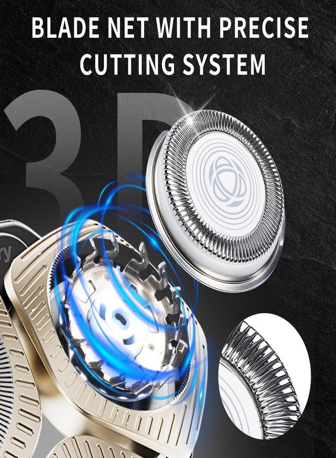 COSYONALL SH71/50 Shaving Heads Compatible with Phili*s Shavers Series S5000 (S5XXX),S7000 (S7XXX),i9000,for SH60/70 and SH70/70 (Champagne color) - Image 2